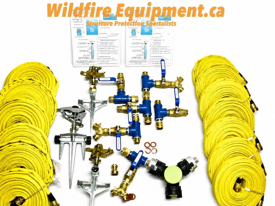 Complete home wildfire structure protection sprinkler package